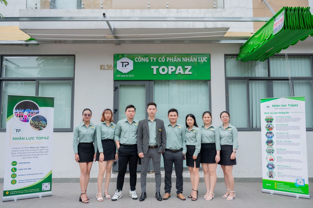 Topaz, đơn vị cho thuê lao động thời vụ uy tín