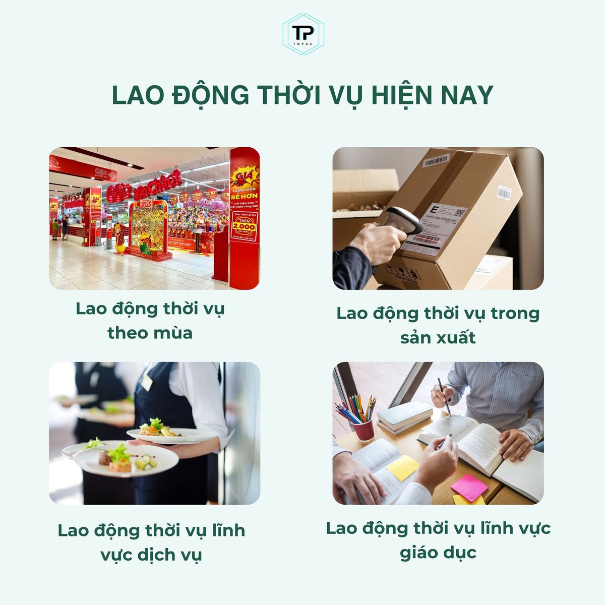 Các công việc lao động thời vụ phổ biến giúp người lao động kiếm thêm thu nhập một cách dễ dàng.