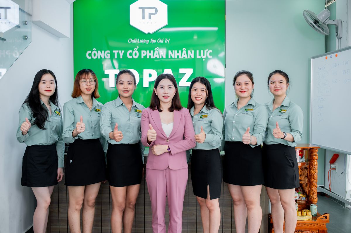 Khi lực chọn dịch vụ cung cấp nhân viên nhà hàng, Topaz sẽ hỗ trợ bạn 24/7 