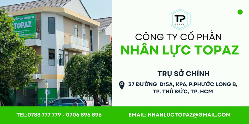 Thông tin liên hệ CÔNG TY CỔ PHẦN NHÂN LỰC TOPAZ