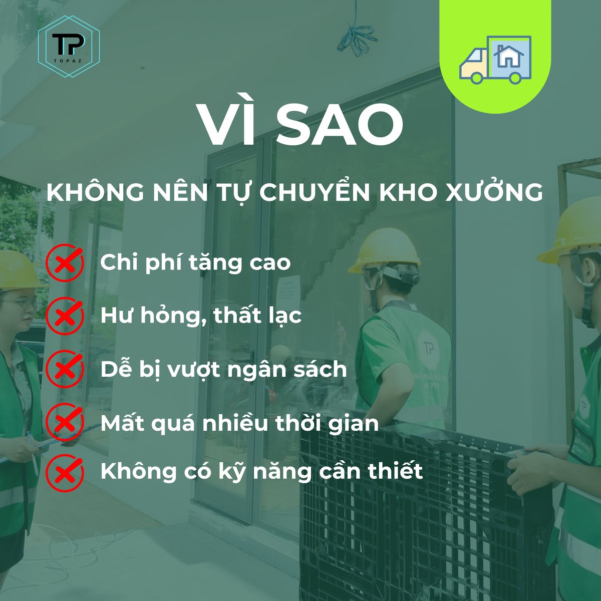 Vì sao không nên chuyển kho xưởng