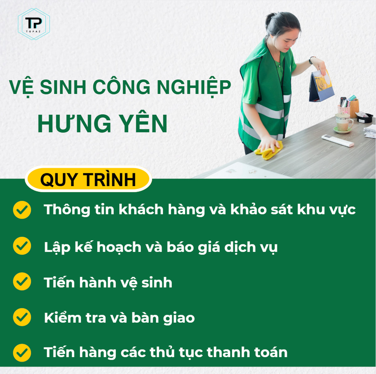 Công ty dịch vụ vệ sinh công nghiệp Hưng Yên