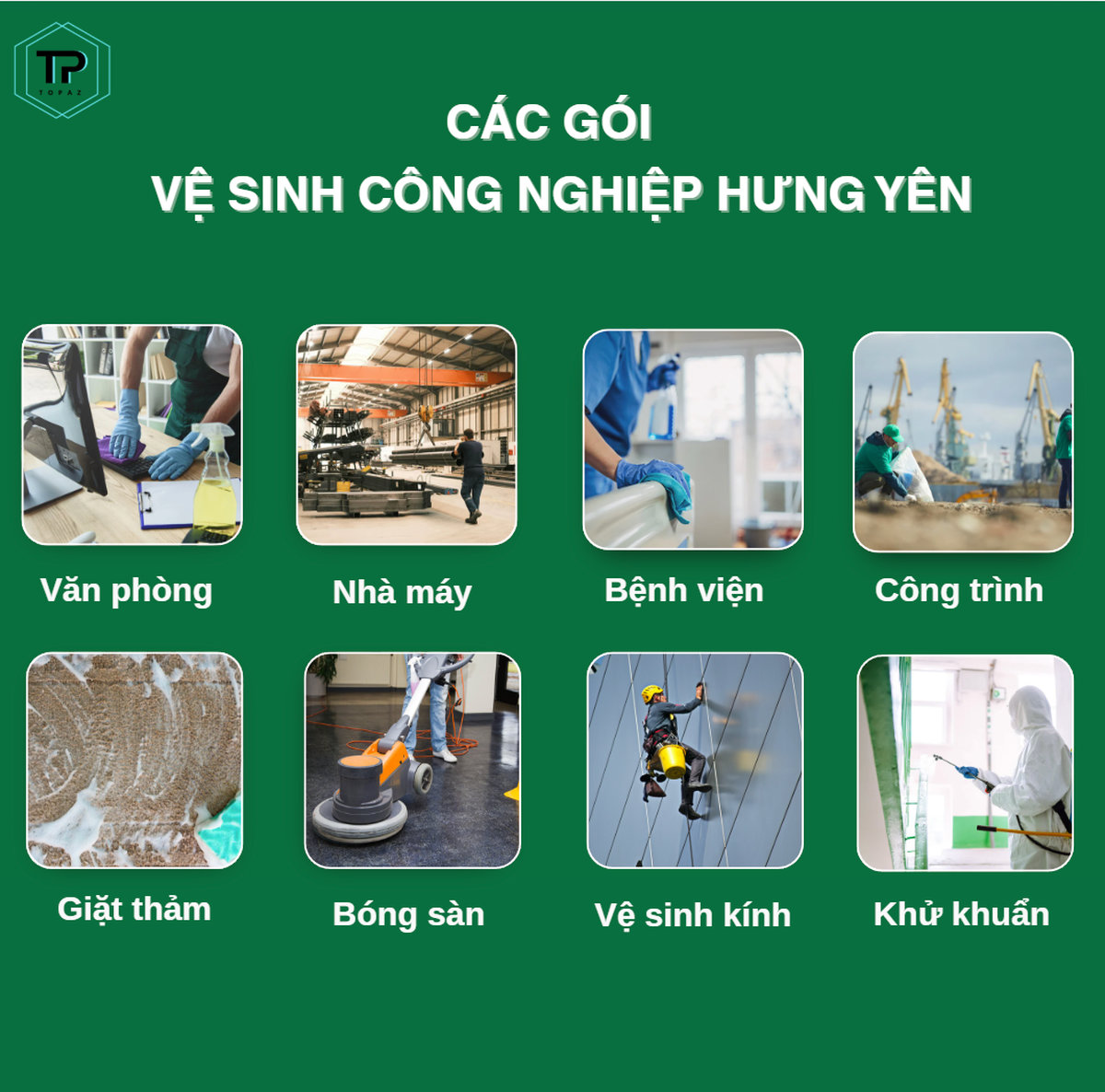 Dịch vụ vệ sinh công nghiệp Hưng Yên