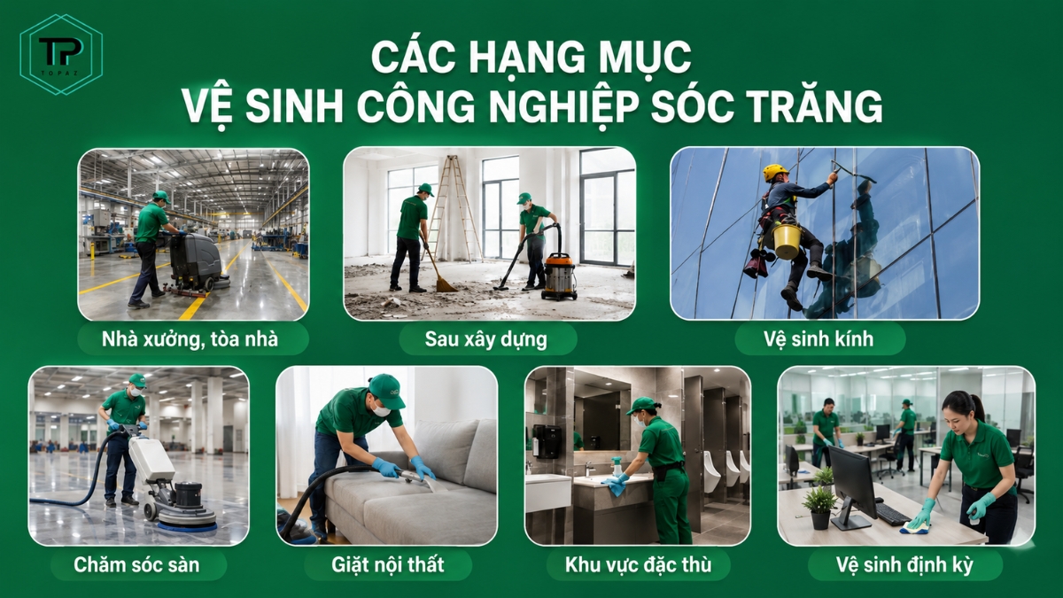 Công ty dịch vụ vệ sinh công nghiệp Sóc Trăng