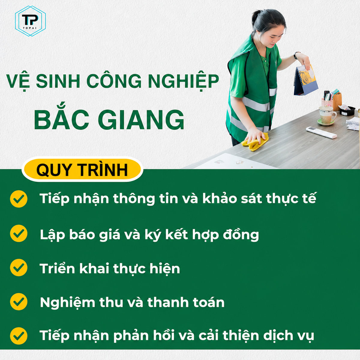 Dọn vệ sinh công nghiệp bắc giang