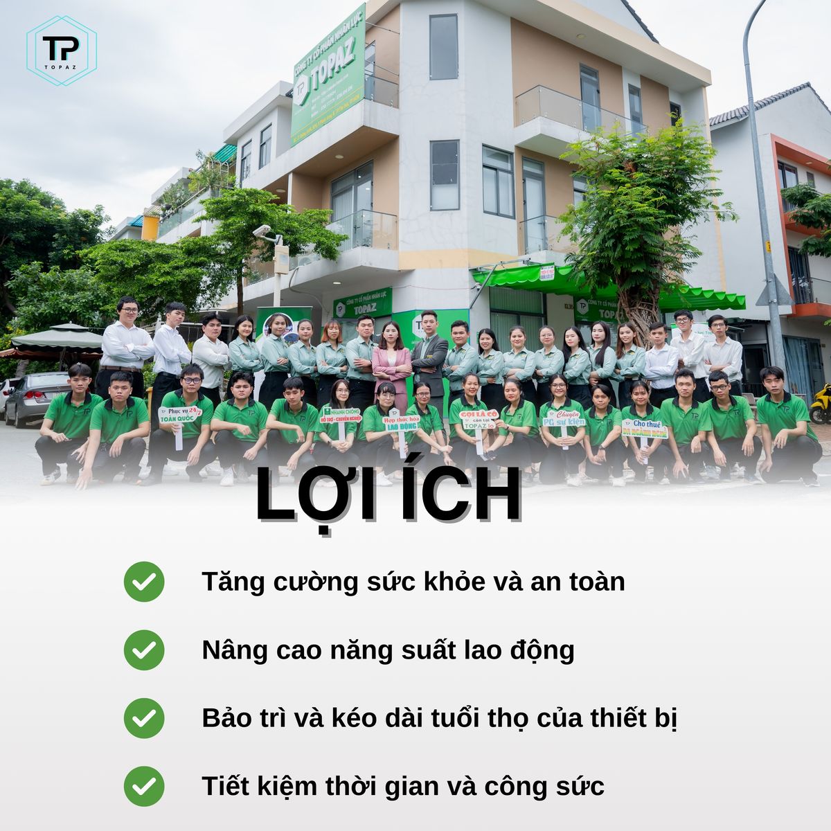 Lợi ích mà Topaz mang đến cho dịch vụ vệ sinh công nghiệp Tây Ninh
