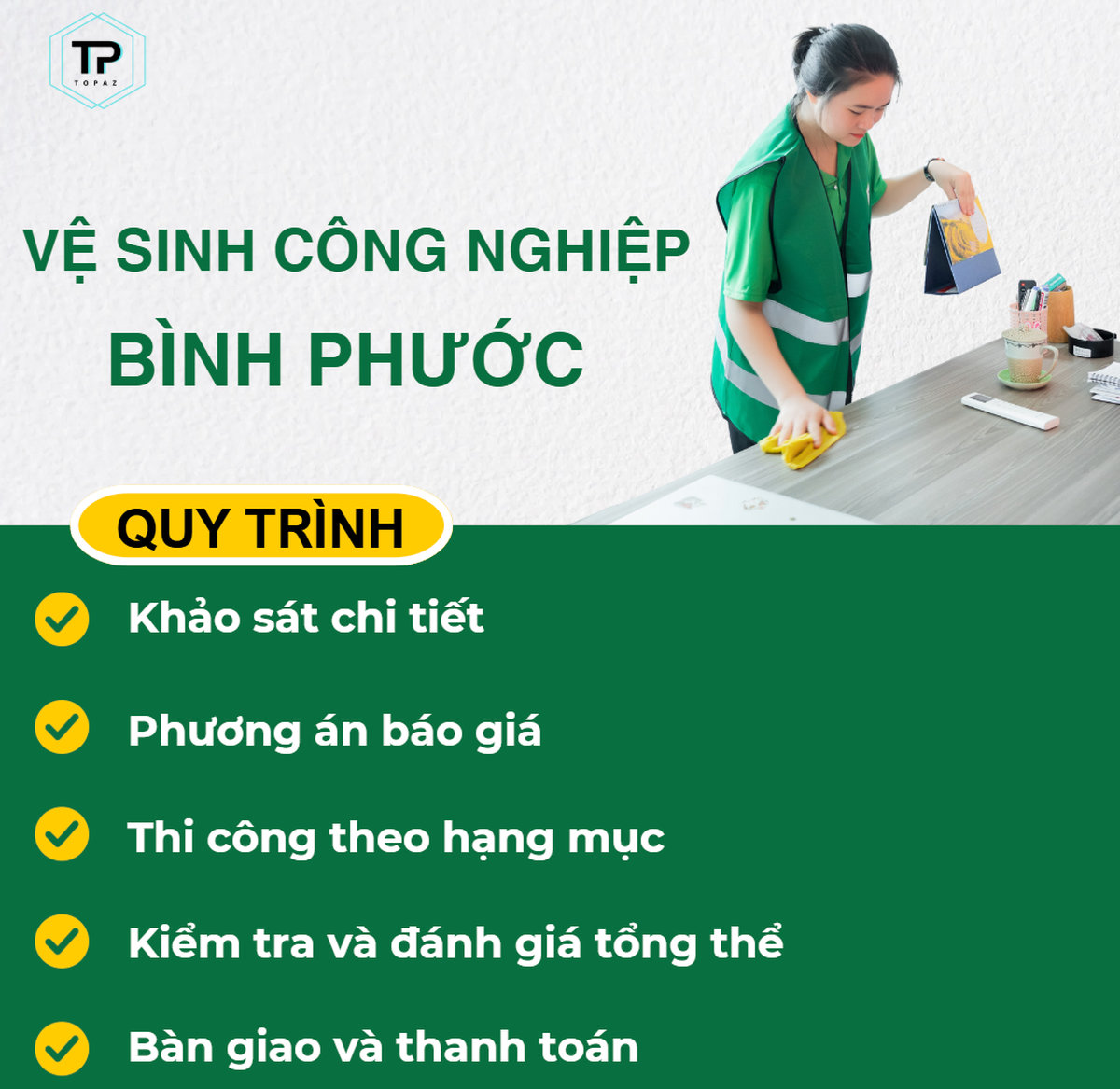 Quy trình vệ sinh công nghiệp bình phước
