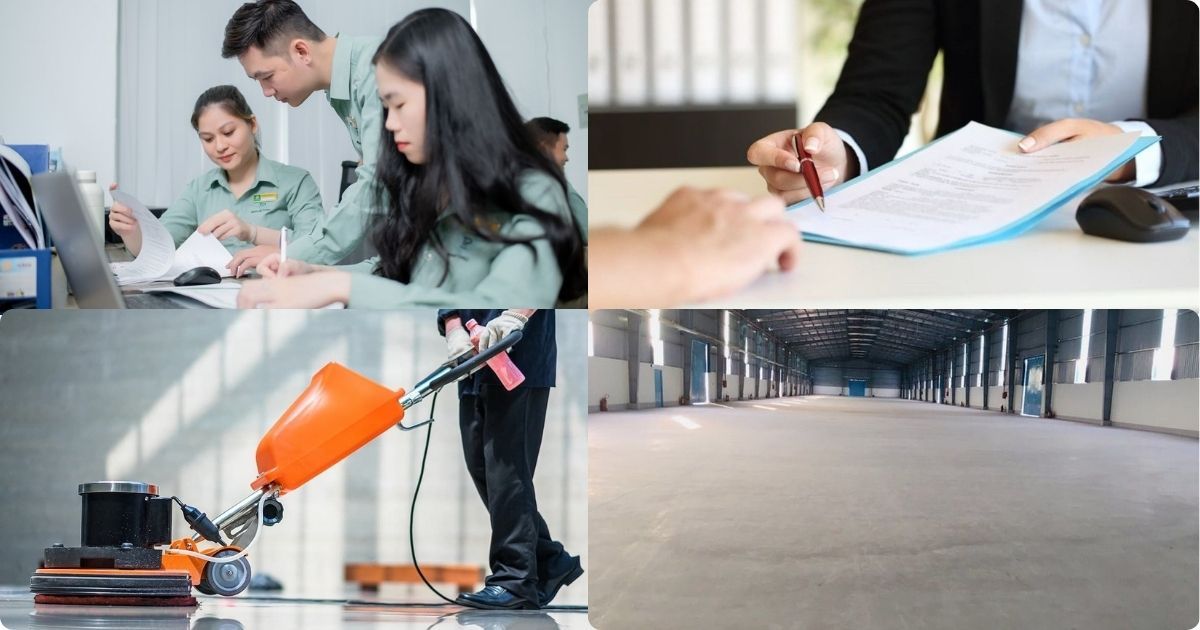 Quy trình dịch vụ vệ sinh công nghiệp Bình Thuận chuyên nghiệp của Topaz