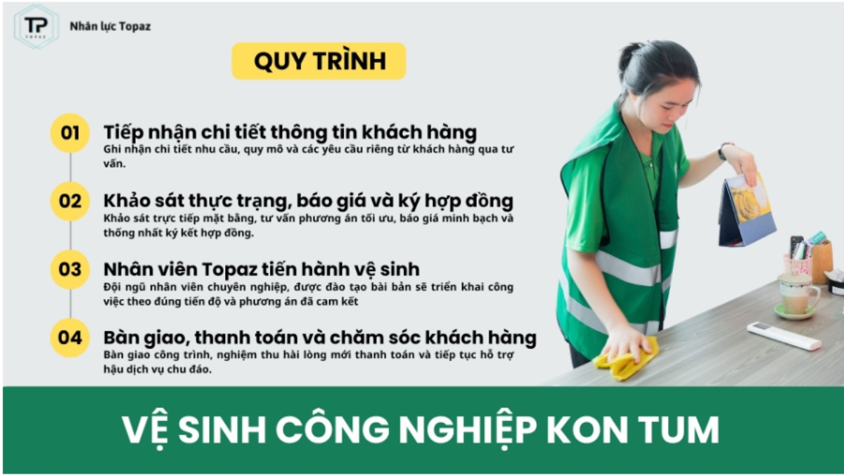 Vệ sinh công nghiệp Kon Tum giá tốt