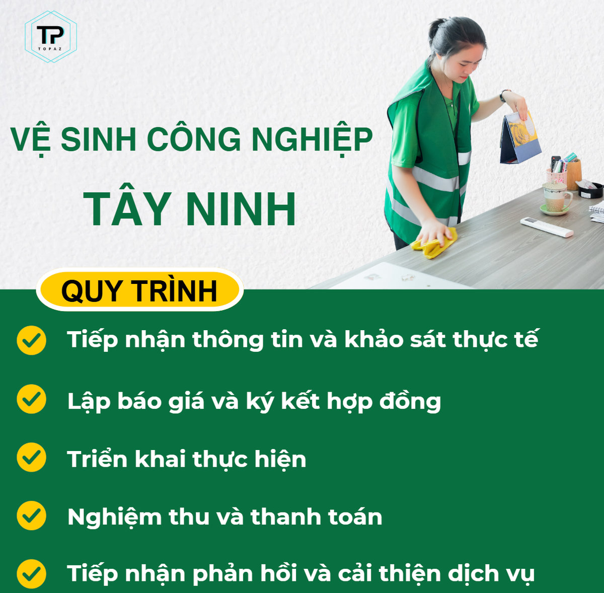 Vệ sinh công nghiệp Tây Ninh uy tín