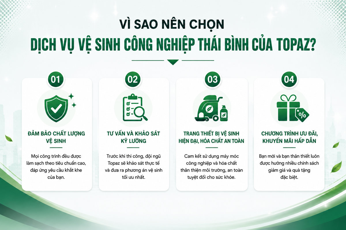 vệ sinh công nghiệp thái bình giá tốt