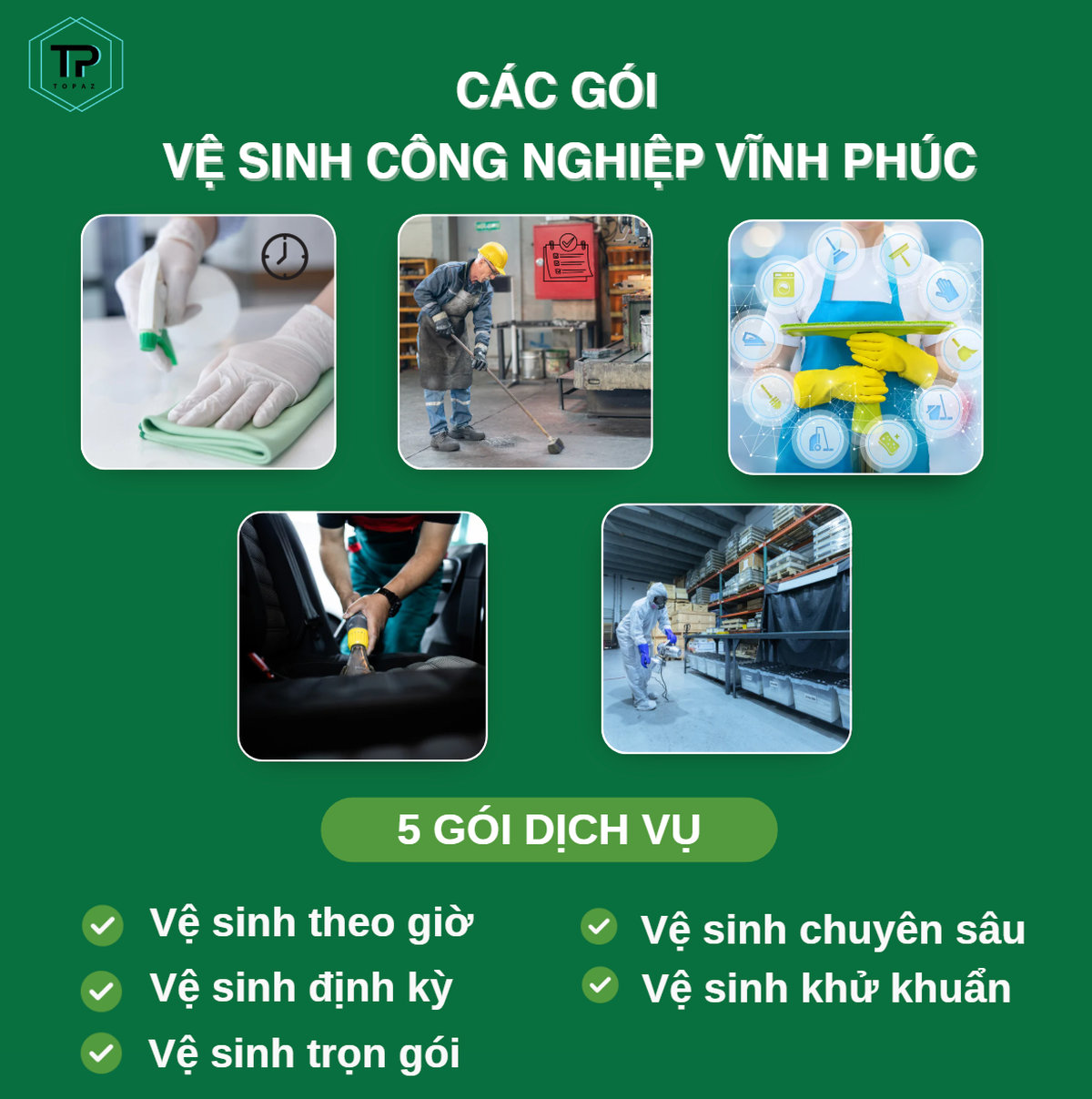 vệ sinh công nghiệp Vĩnh Phúc giá rẻ