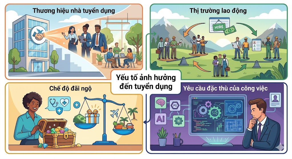 Yếu tố ảnh hưởng tuyển dụng là gì